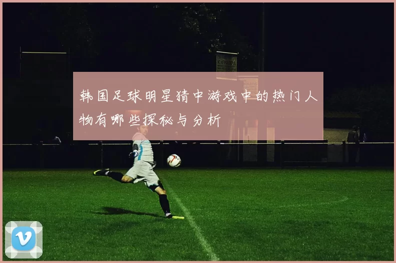 韩国足球明星猜中游戏中的热门人物有哪些探秘与分析
